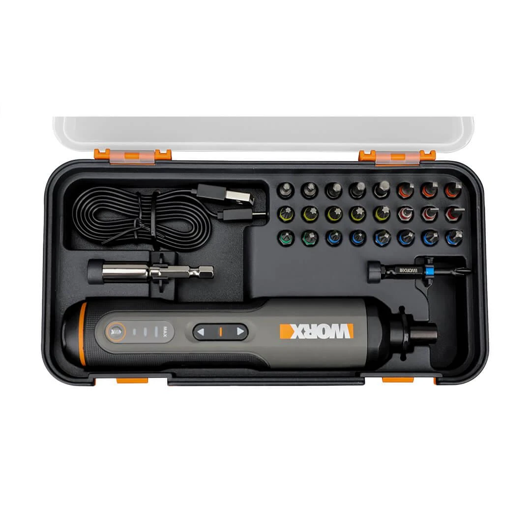 Suktuvas Worx WX240; 3,6 V; 1,5 Ah akum. + priedai