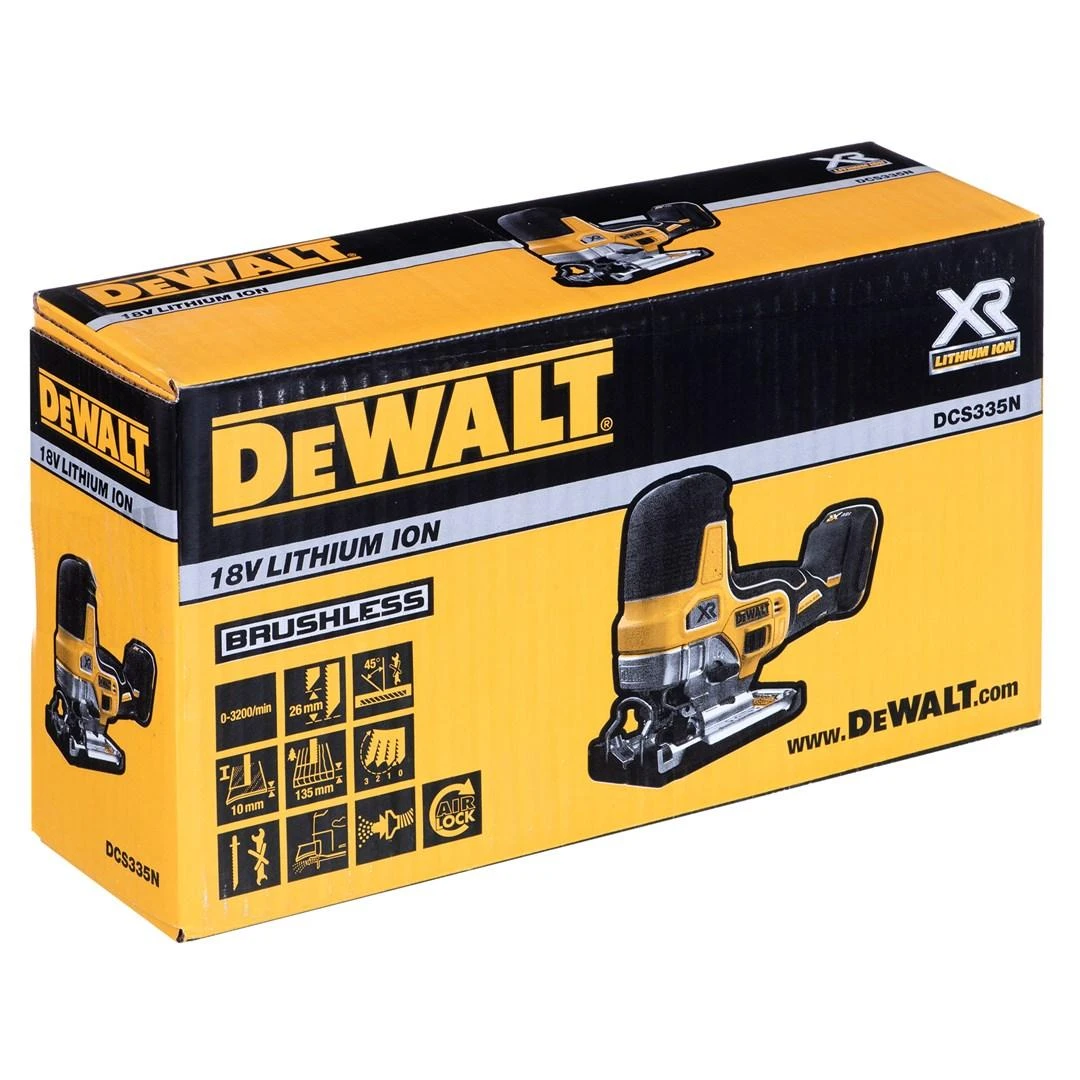 Akumuliatorinis siaurapjūklis DeWalt DCS335N-XJ (be akumuliatoriaus ir įkroviklio)