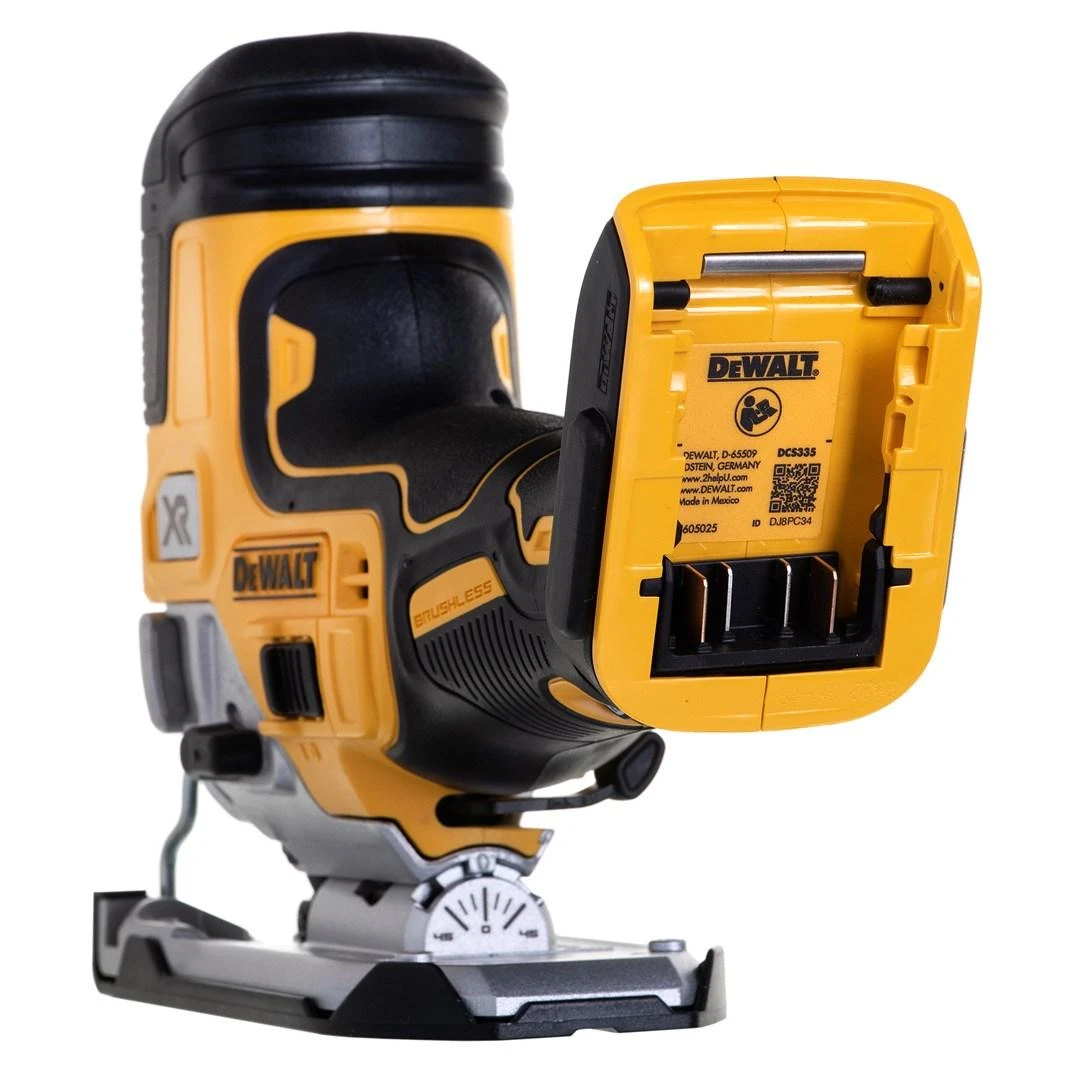 Akumuliatorinis siaurapjūklis DeWalt DCS335N-XJ (be akumuliatoriaus ir įkroviklio)
