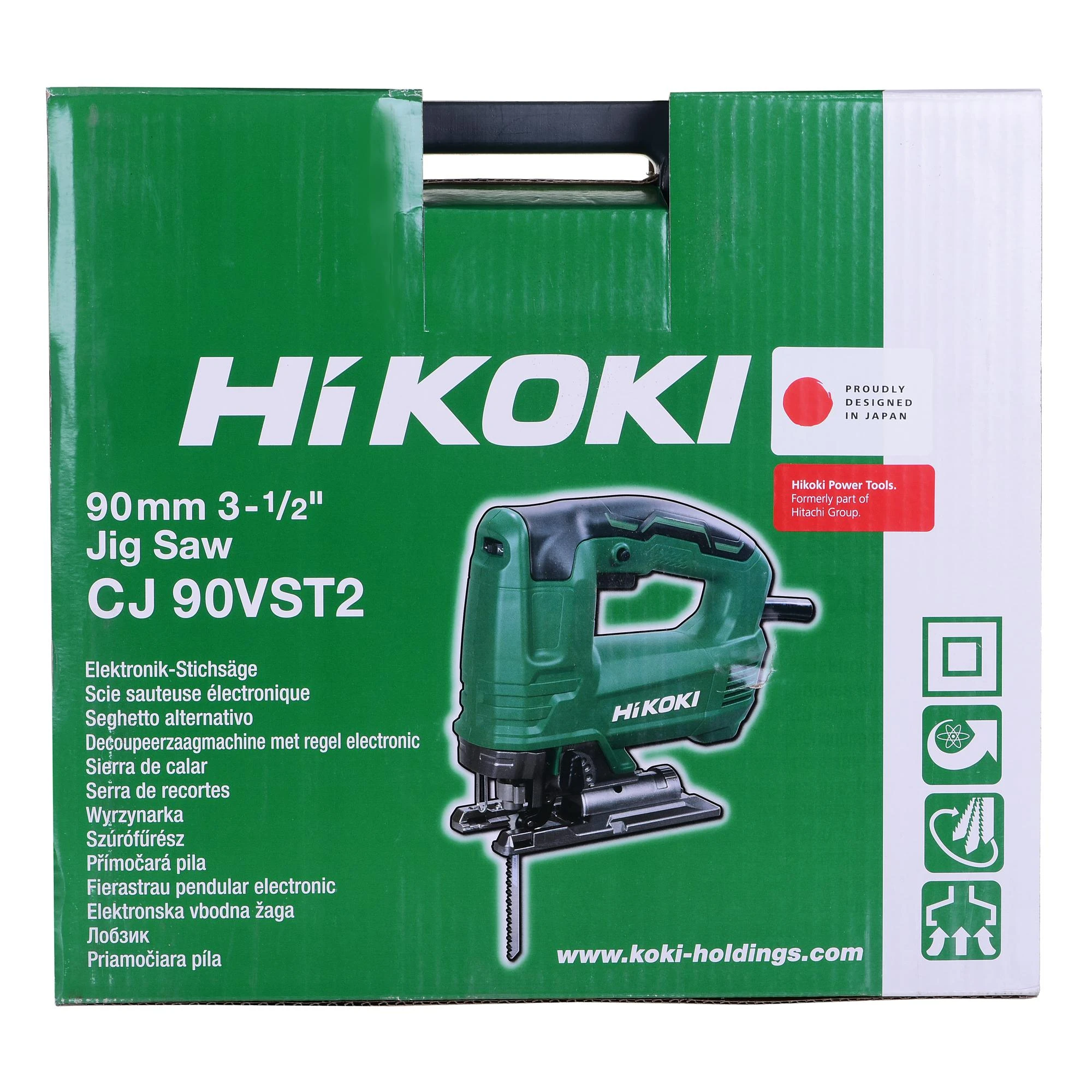 Hikoki siaurapjūklis CJ90VST2WAZ 705W, 90mm su lagaminu