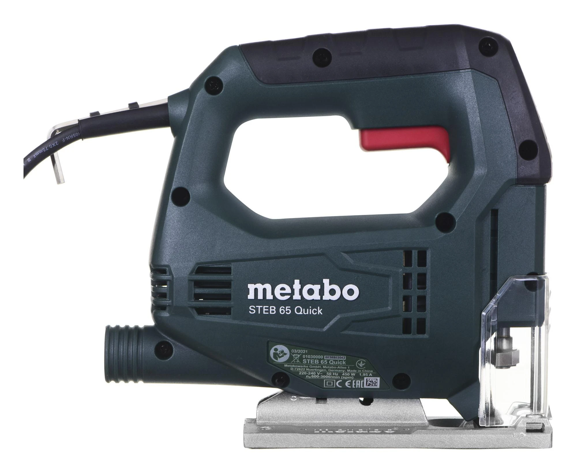 Metabo Siaurapjūklis STEB 65 QUICK SET (690920000) 450W + 20 pjūkliukų