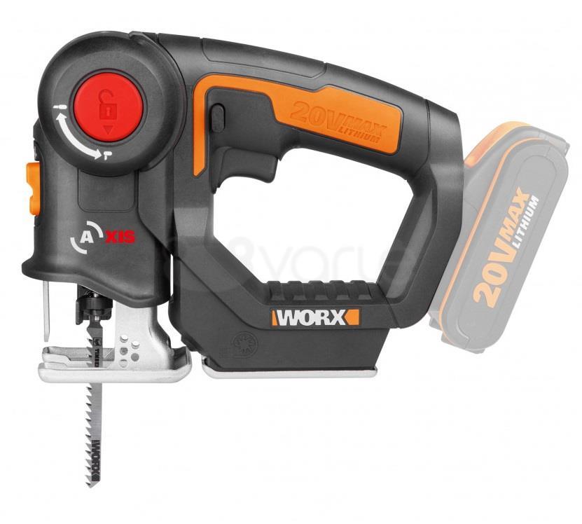 Akumuliatorinis siaurapjūklis WORX WX550.9 (be akum. ir kroviklio)