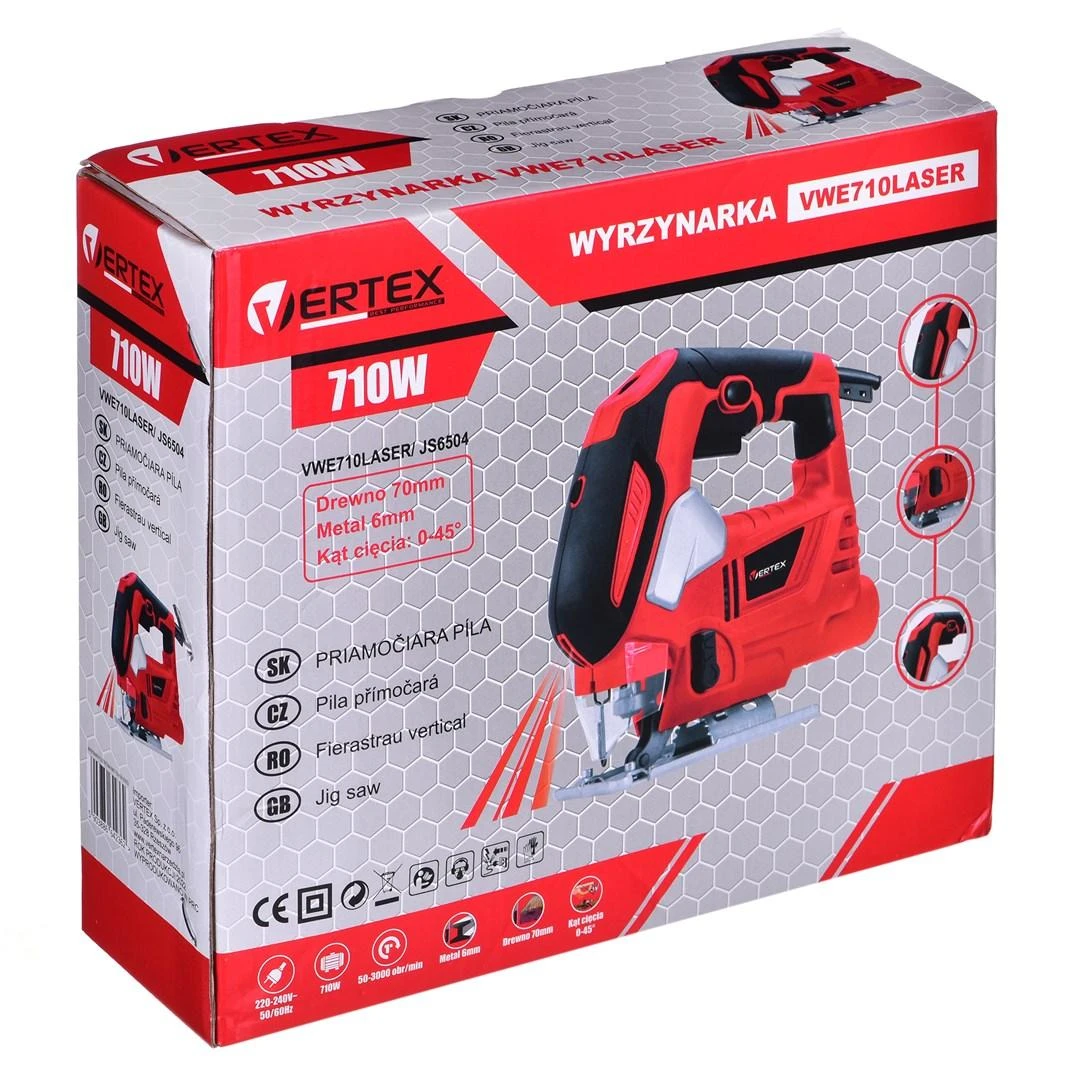 VERTEX siaurapjūklis 710W LASER