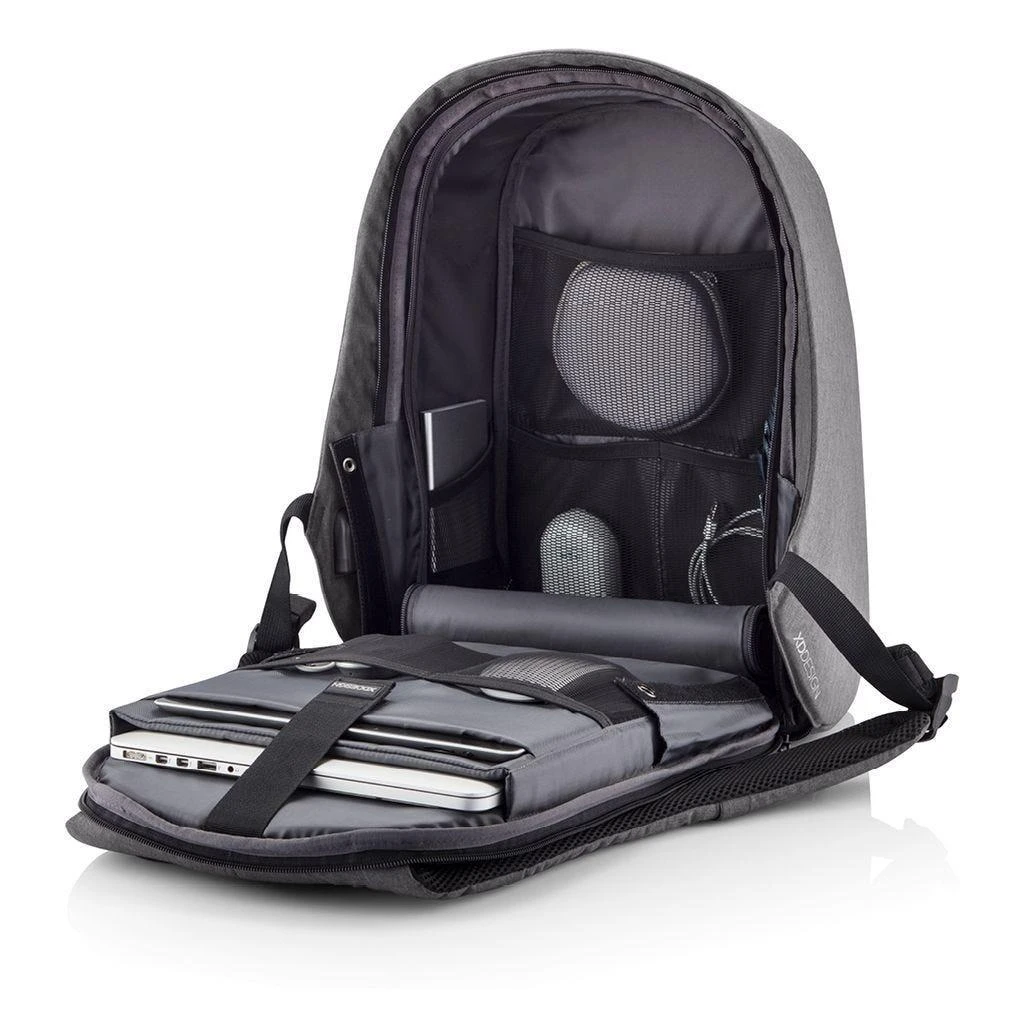 Kuprinė nešiojamam kompiuteriui XD Design Anti-Theft Bobby Hero Small Grey, pilka, 11.5 l