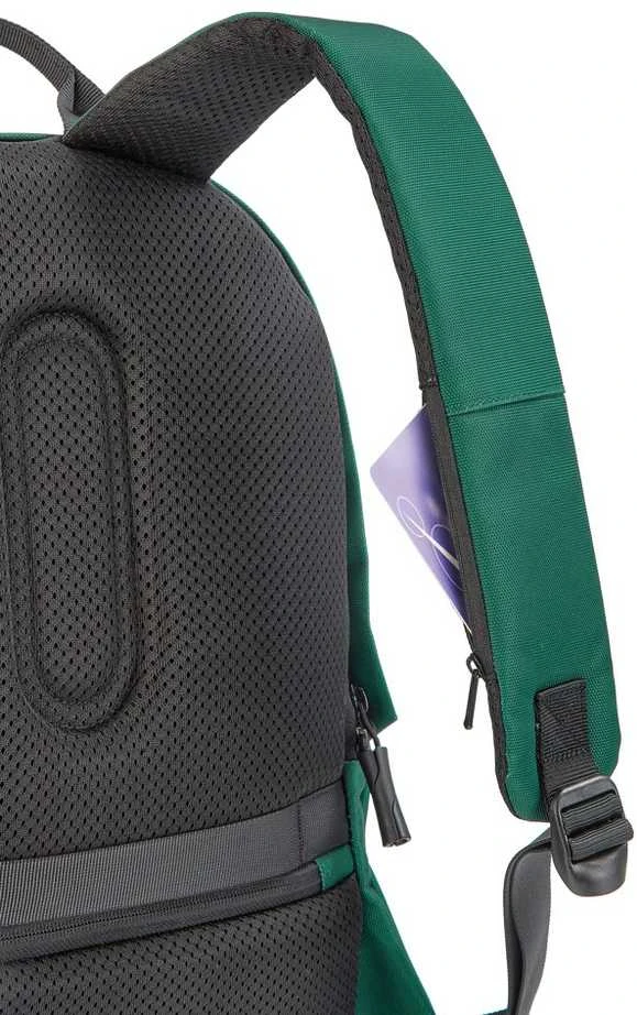 XD DESIGN Kuprinė Bobby Soft, nuo vagysčių sauganti kuprinė, Žalios spalvos
