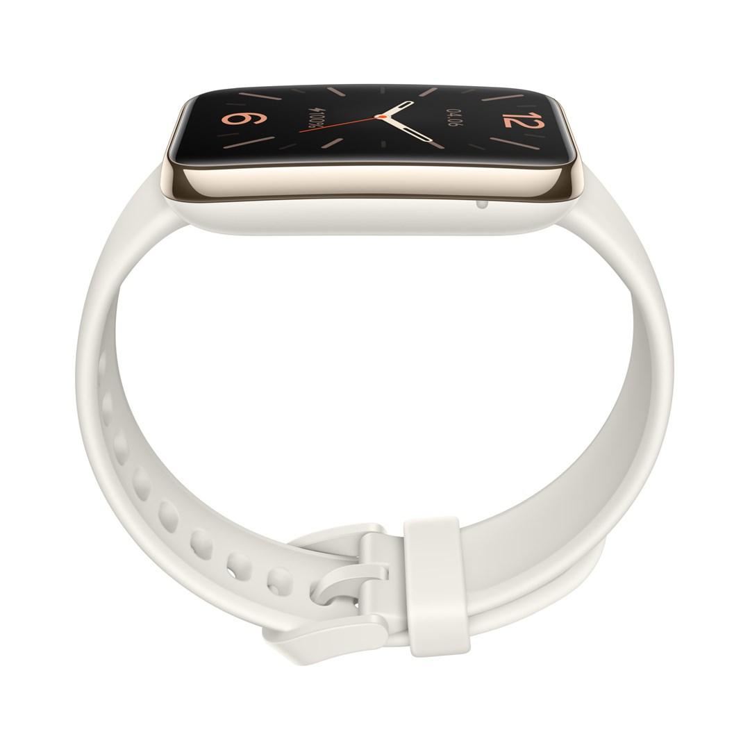Išmanioji apyrankė Xiaomi Smart Band 7 Pro, Šviesiai auksinės spalvos korpusas ir dramblio kaulo spalvos apyrankė