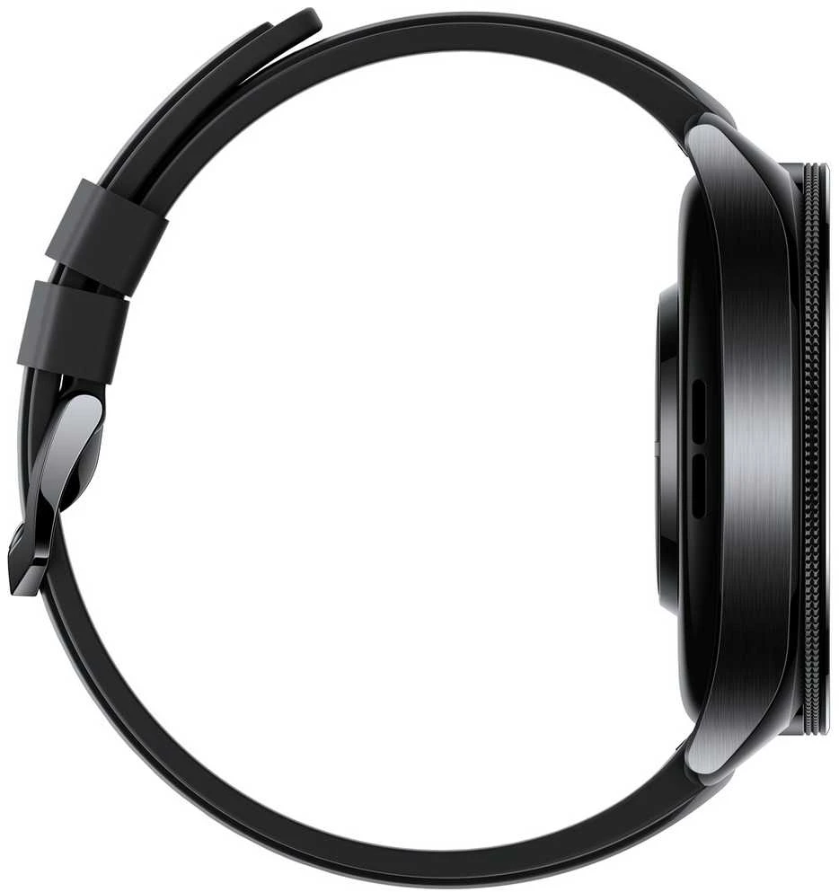 Išmanusis laikrodis Xiaomi Watch 2 Pro BT, Juodos spalvos nerūdijančio plieno korpusas su juodos spalvos silikoniniu dirželiu