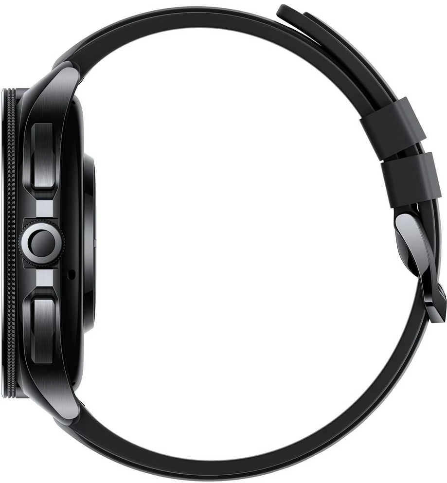 Išmanusis laikrodis Xiaomi Watch 2 Pro BT, Juodos spalvos nerūdijančio plieno korpusas su juodos spalvos silikoniniu dirželiu