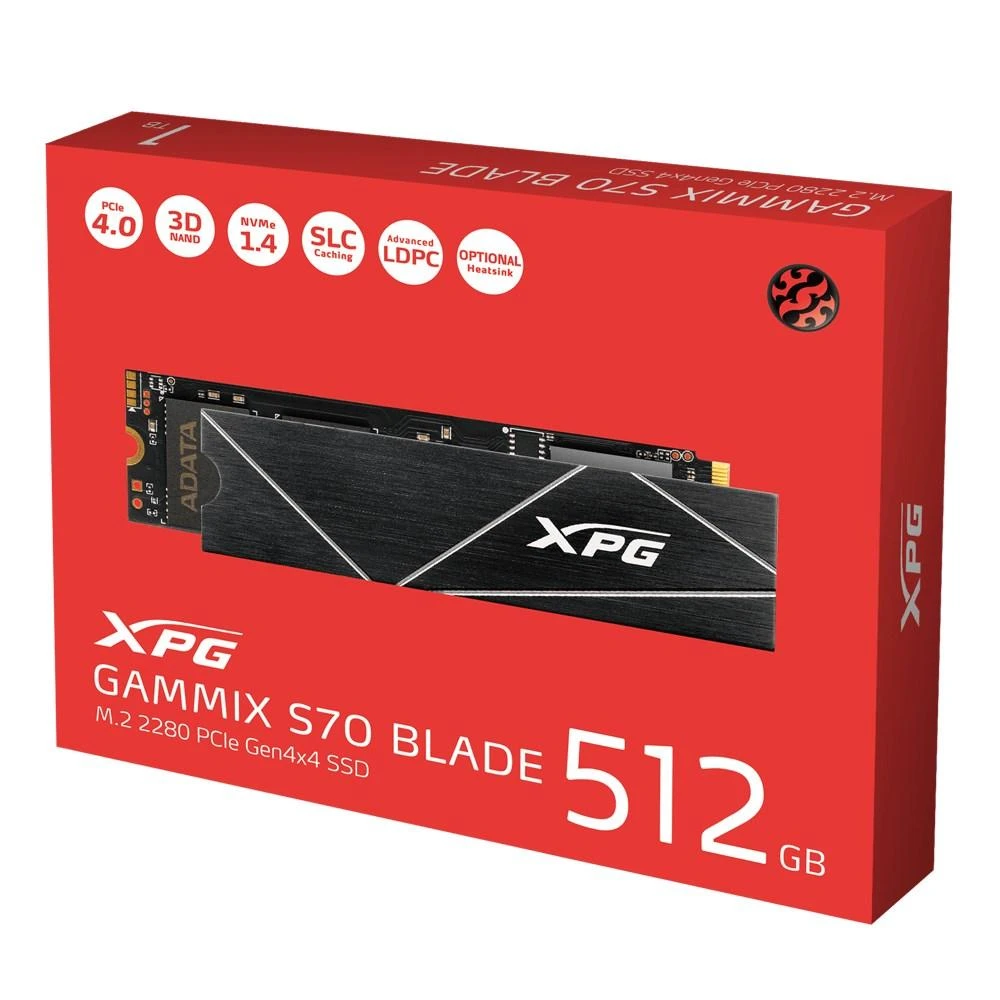 Kietasis diskas Adata XPG Gammix S70 Blade M.2 NVMe PCIe4x4 512GB