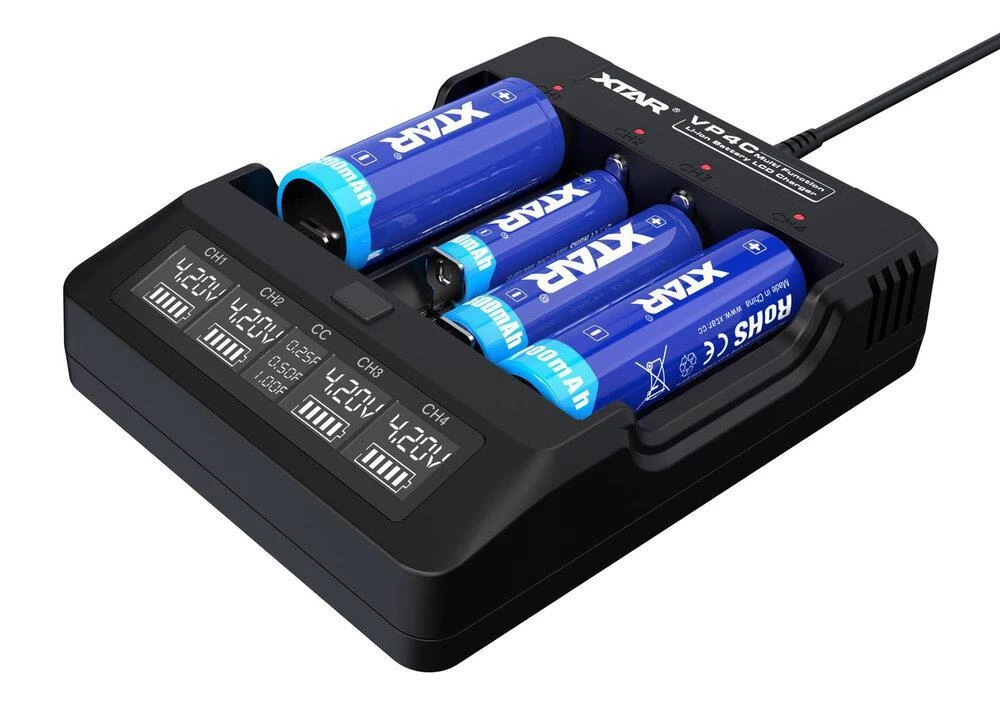 Oem Akumuliatorių kroviklis Li-Ion 18650 XTAR VP4