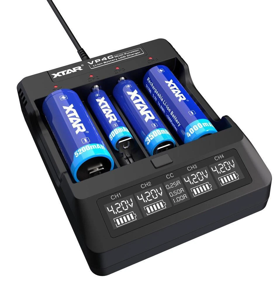 Oem Akumuliatorių kroviklis Li-Ion 18650 XTAR VP4