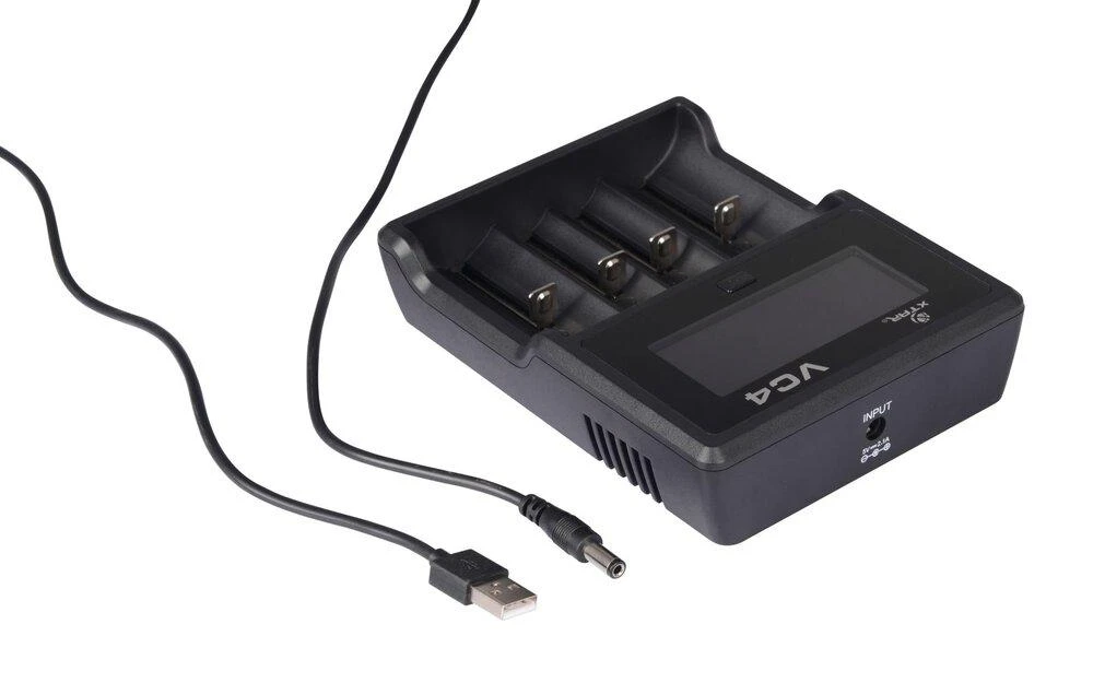 Kroviklis - Xtar VC4SL 1-4 Li-ion/Ni-MH, LCD Ekranas, USB-C