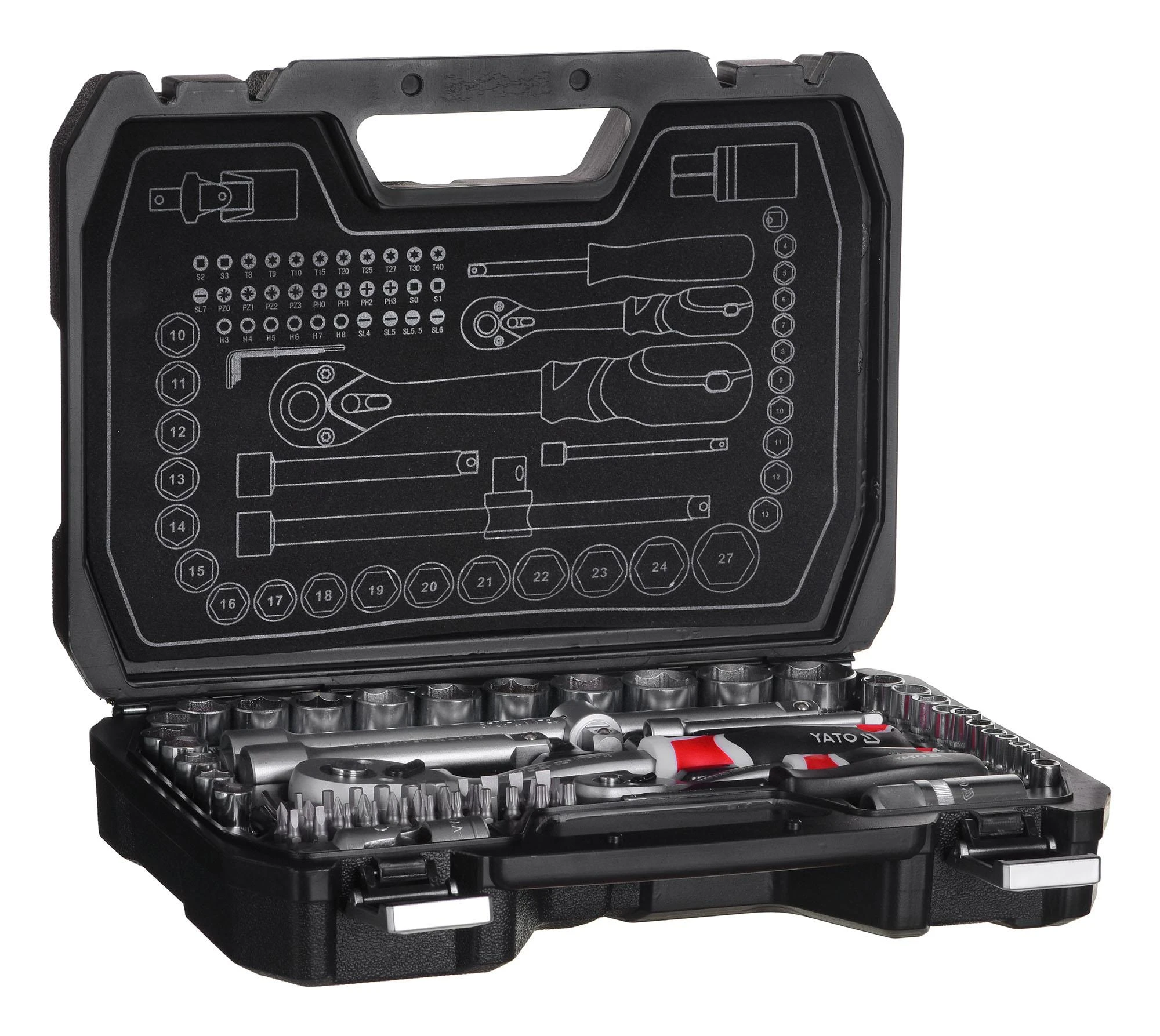 Oem Įrankių rinkinys Yato YT-38782 - 72 vnt