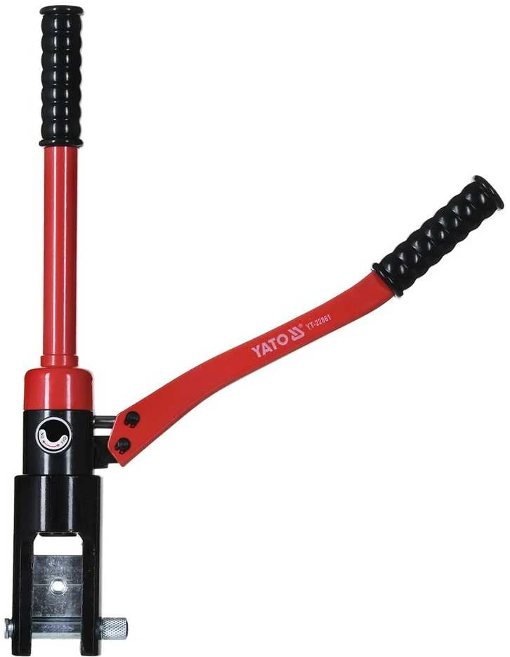 Hidraulinės antgalių užspaudimo ir suveržimo žnyplės Yato YT-22861. 16–240 mm2