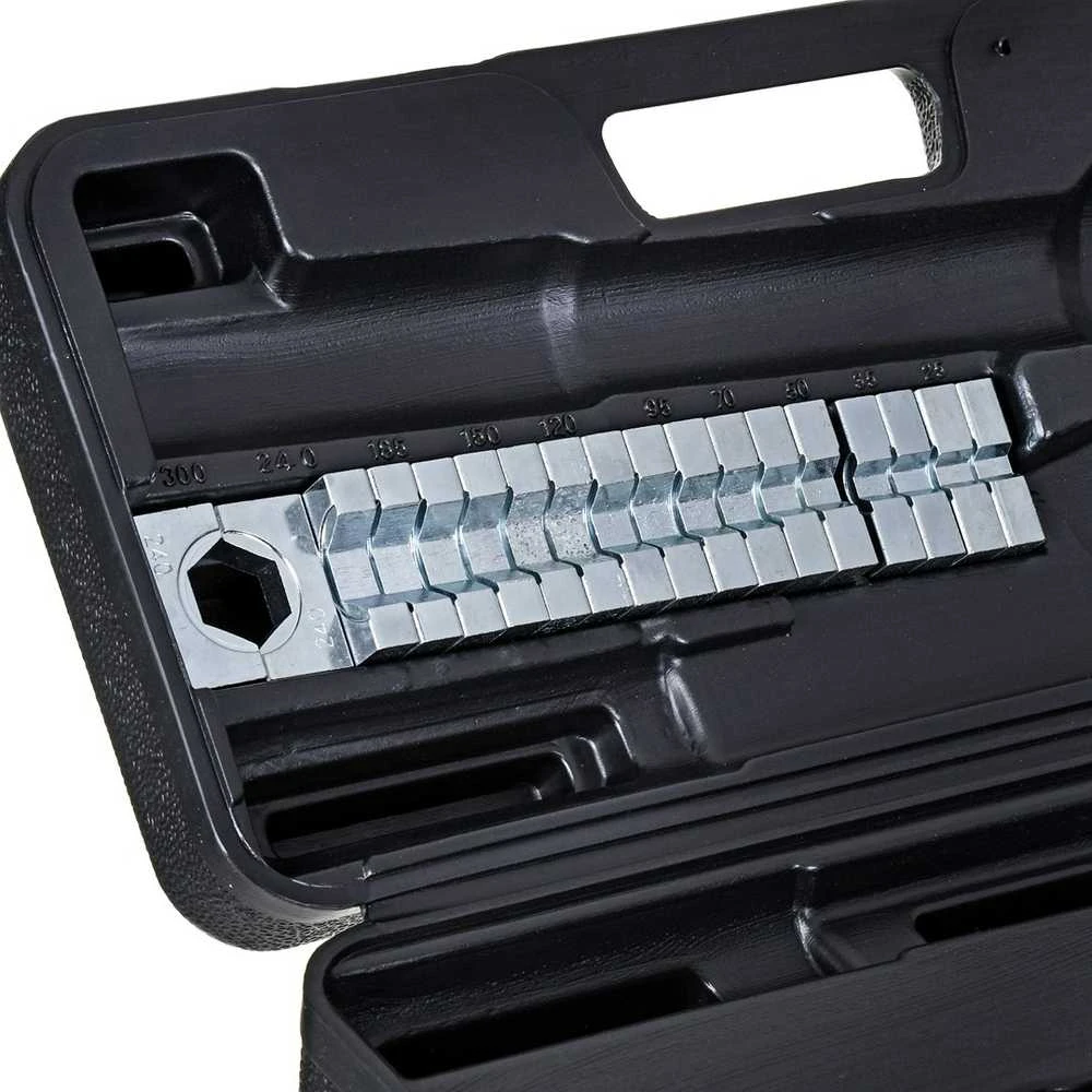 Hidraulinės antgalių užspaudimo ir suveržimo žnyplės Yato YT-22861. 16–240 mm2