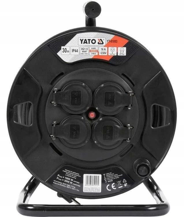 Ilgiklis vyniojamas ant ritės Yato YT-81053; 30 m; 3x1,5 mm²