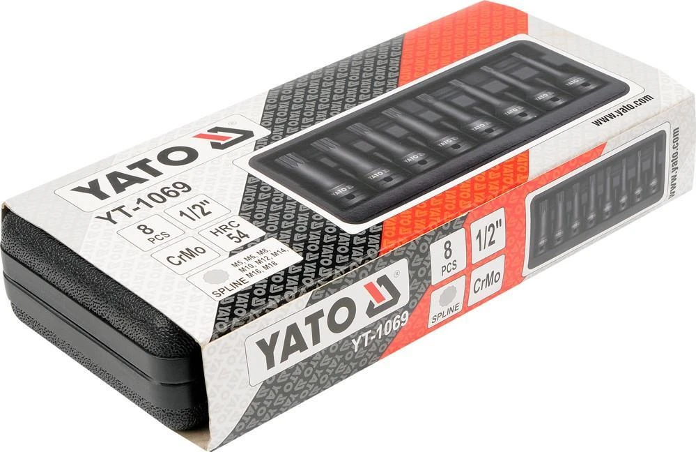 YATO SPLINE IMPACT VERŽTRAKTAI 8 vnt. 1069