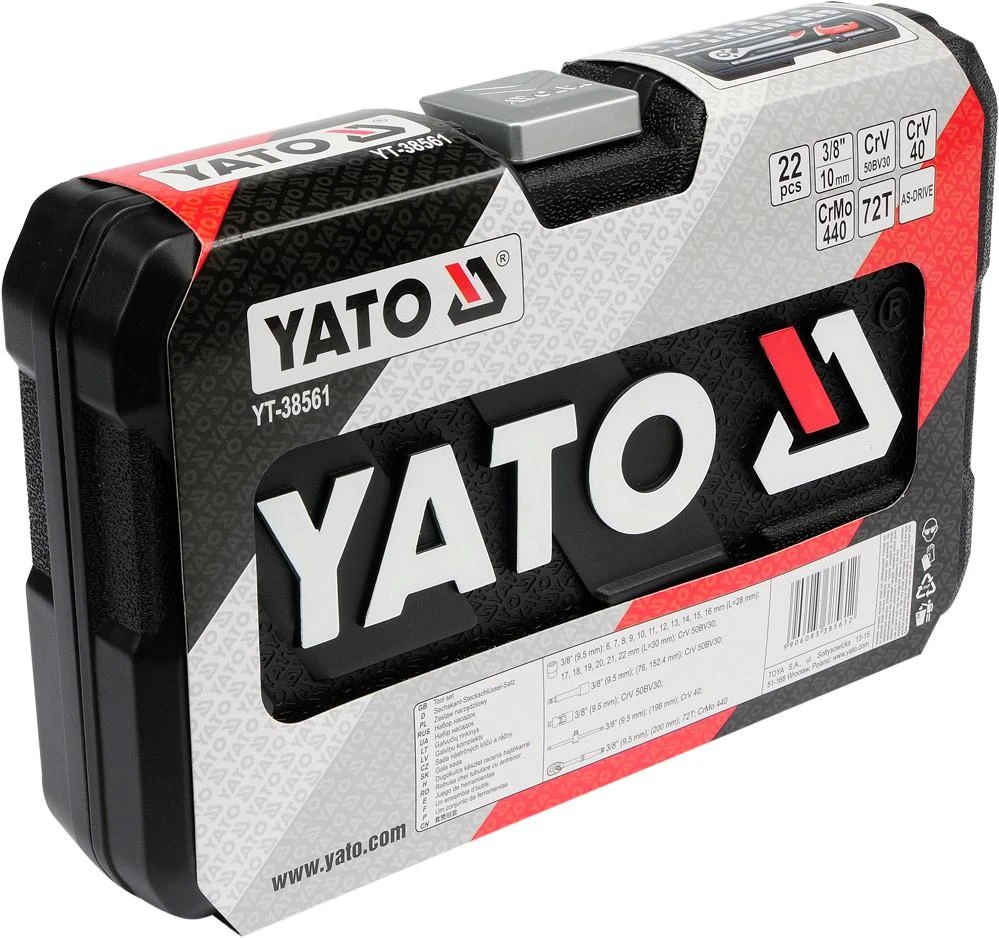 Yato Įrankių komplektas YT-38561 / 22 vnt.