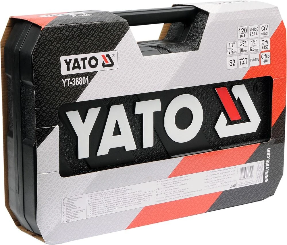 Raktų rinkinys Yato YT-38801, 120 vnt