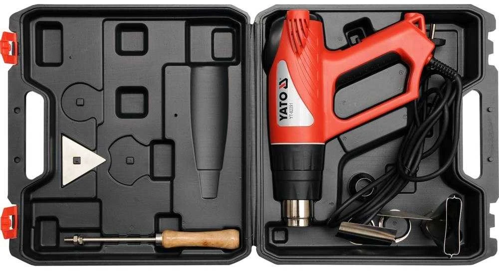 YATO techninis fenas 70~550°C 2000W su 4 antgaliais YT-82291