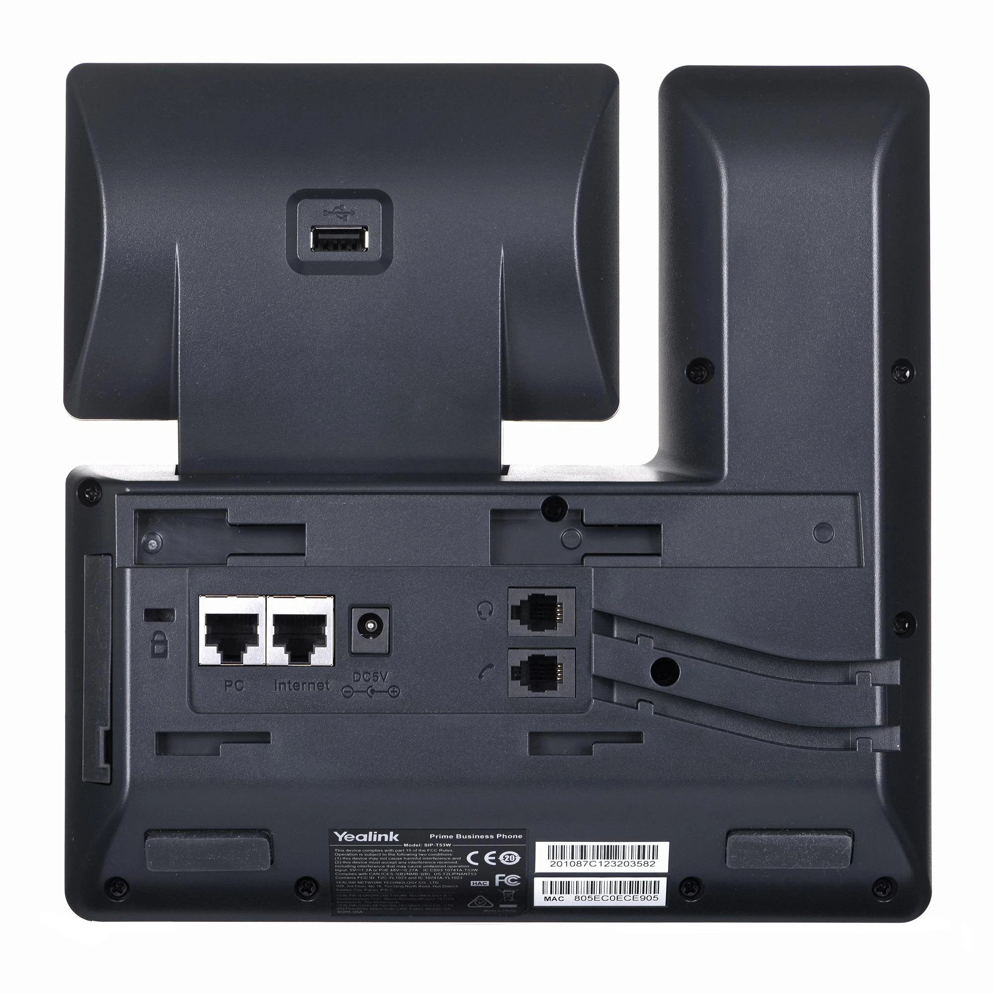 Yealink SIP-T53W IP telefonas Pilka 8 linijos LCD „Wi-Fi“