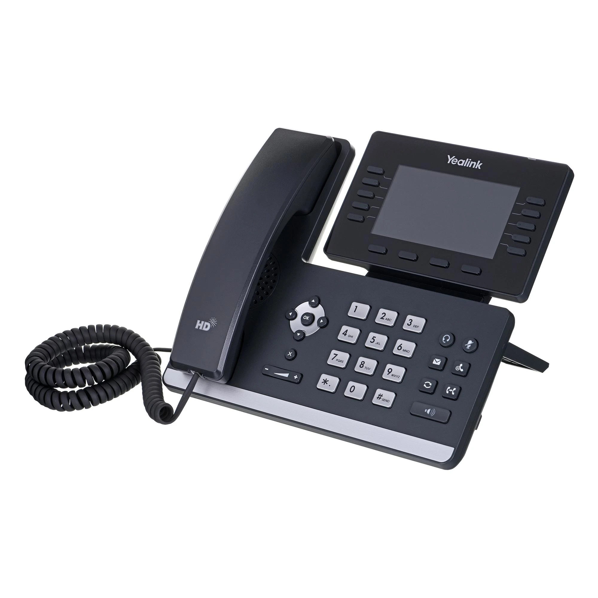 Yealink | Puikus verslo telefonas, užtikrinantis optimalų darbo našumą | SIP-T54W | Integruotas ekranas | Juodas | Garsiakalbis