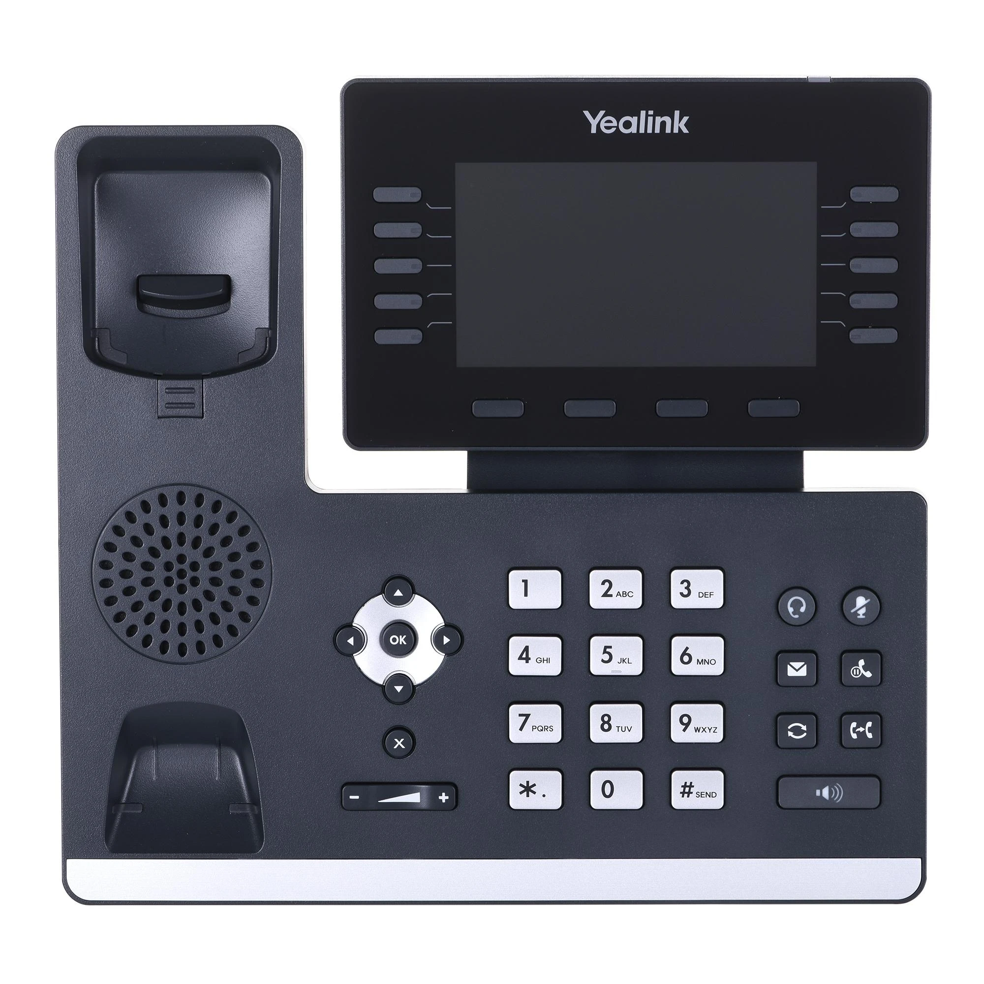 Yealink | Puikus verslo telefonas, užtikrinantis optimalų darbo našumą | SIP-T54W | Integruotas ekranas | Juodas | Garsiakalbis