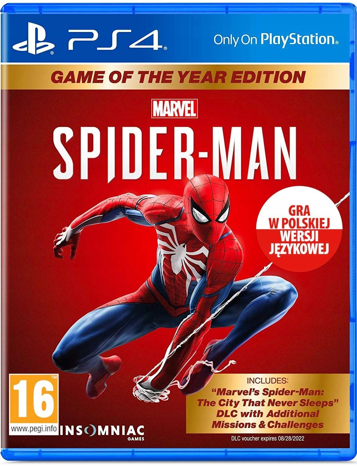 Sony SPIDER-MAN Žmogus-voras (Metų žaidimas) – PlayStation 4