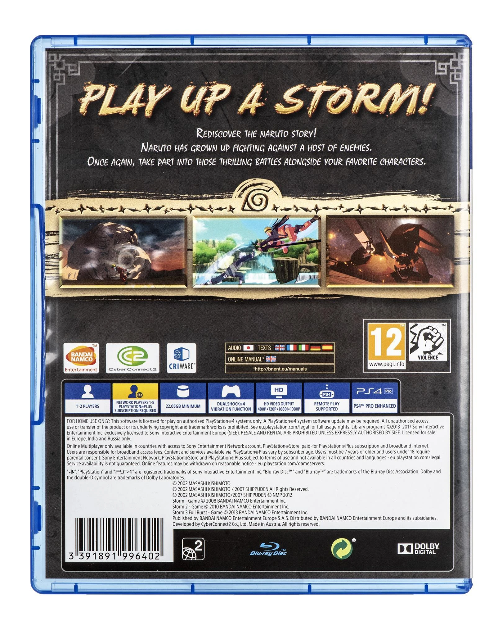 Kompiuterinis žaidimas  Bandai Namco Naruto Shippuden: Ultimate Ninja Storm Trilogy PS4