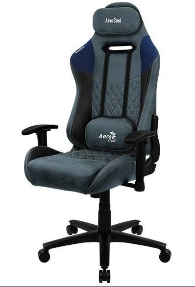 Žaidimų kėdė AeroCool DUKE Gaming Chair, Juoda-mėlyna