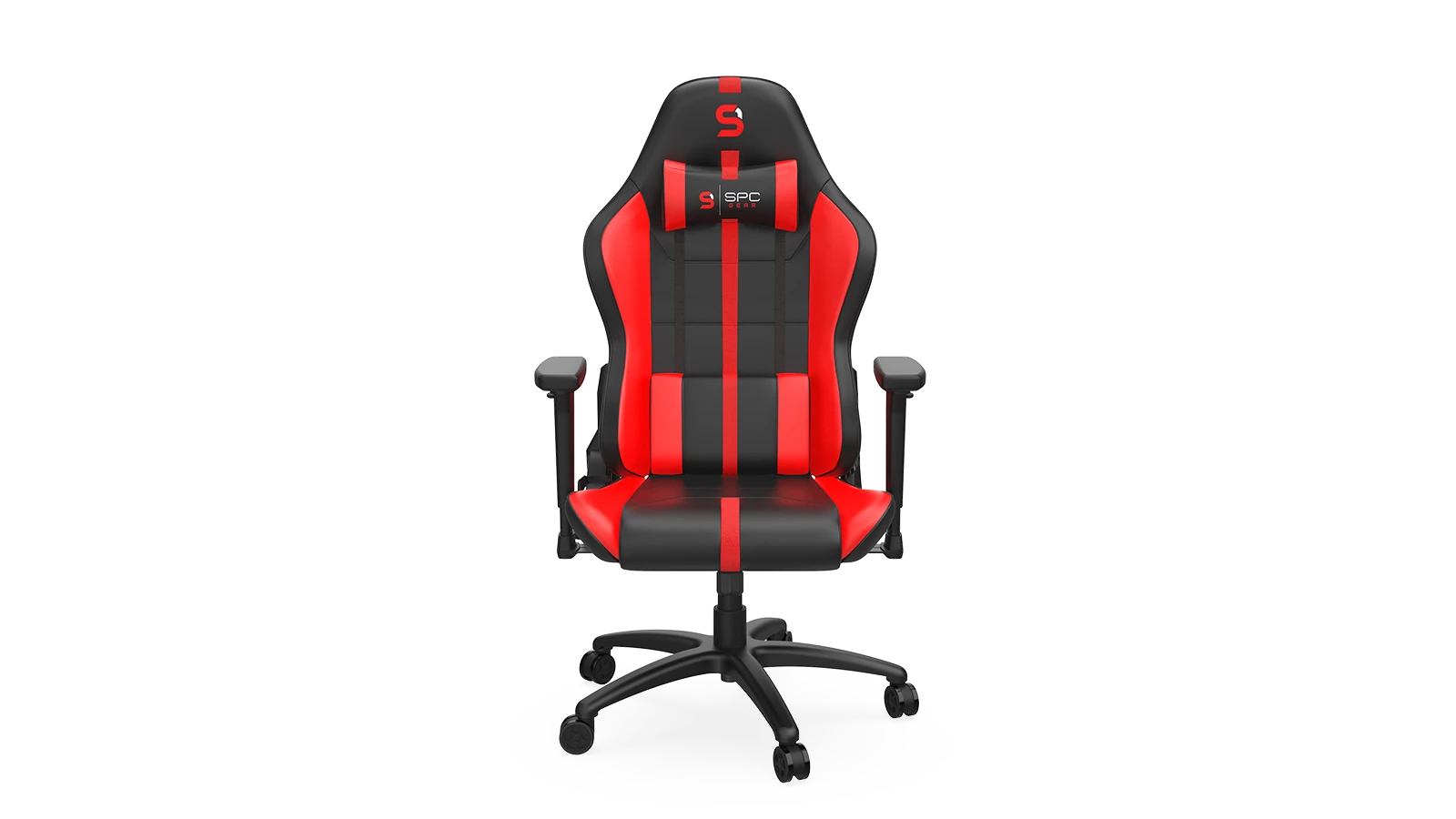 Žaidimų kėdė SPC Gear SR400 RD Gaming Chair, Juoda-raudona