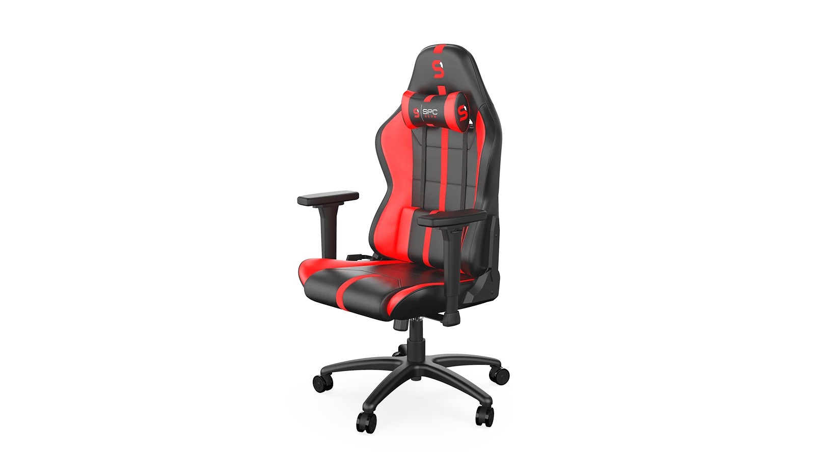 Žaidimų kėdė SPC Gear SR400 RD Gaming Chair, Juoda-raudona