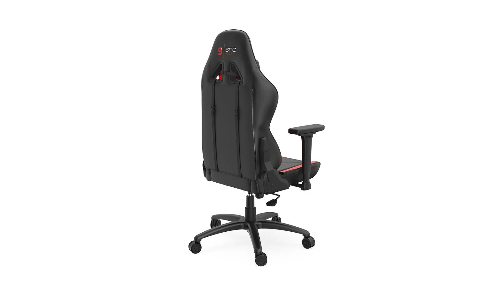 Žaidimų kėdė SPC Gear SR400 RD Gaming Chair, Juoda-raudona