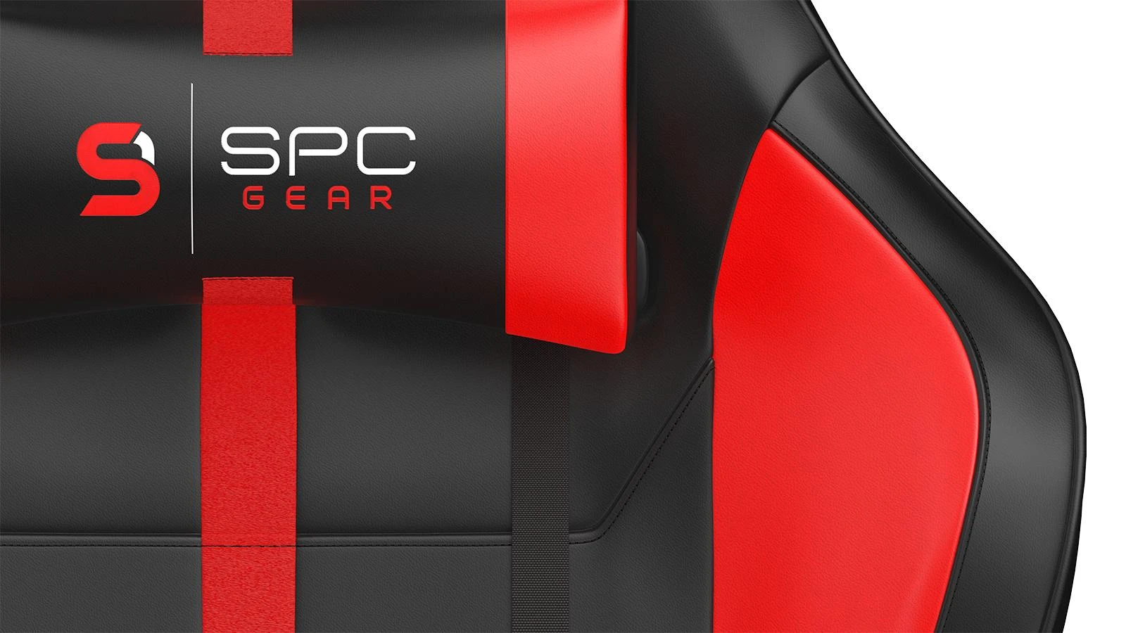 Žaidimų kėdė SPC Gear SR400 RD Gaming Chair, Juoda-raudona