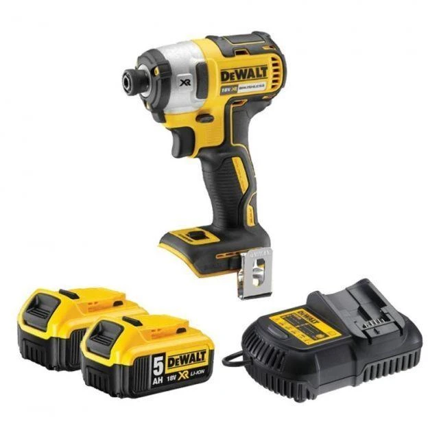 Dewalt Smūginis suktuvas DCF887P2, 18 V (2 x 5Ah) Li-ion XR, bešepetėlinis
