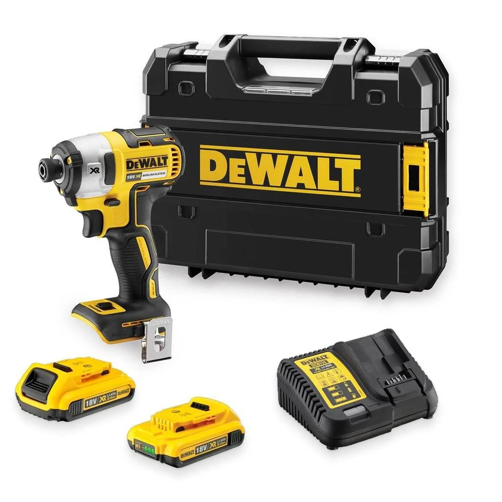 DEWALT DCF887D2 smūginis suktuvas su priedų komplektu