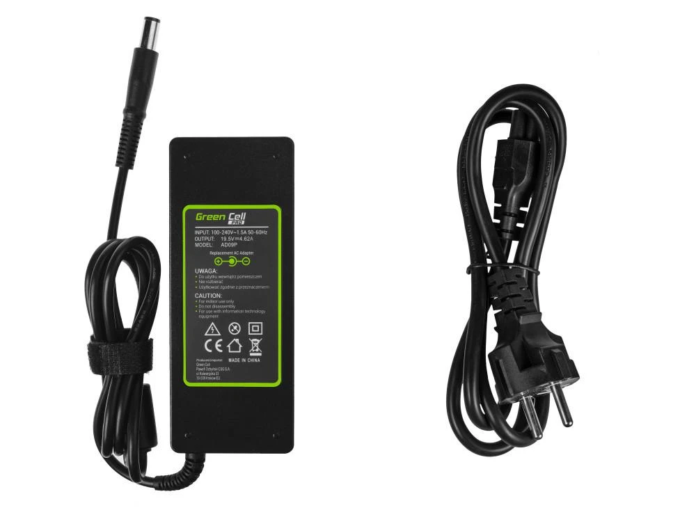 Green Cell Žalias Cell Žalias Cell PRO įkroviklio kintamosios srovės adapteris, skirtas Dell Inspiron 15 1525 3541 3541 Platuma 3350 3460 E4200 XPS 13 L321x L322x 19.5V 3.34A