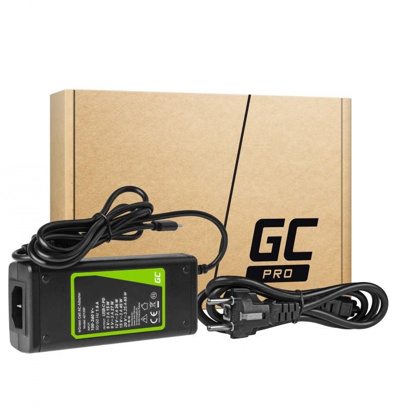 Green Cell Žalias Cell Žalias Cell PRO įkroviklis kintamosios srovės adapteris 20V 3.25A 65W skirtas Lenovo Yoga 4 Pro 700-14ISK 900-13ISK 900-13ISK2