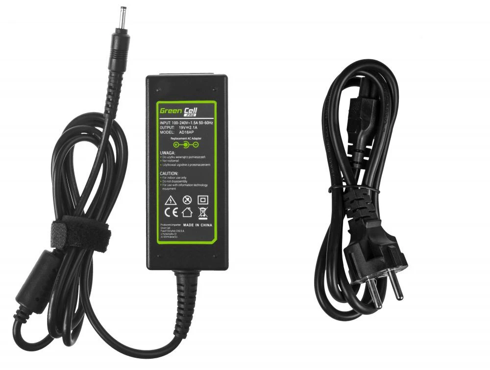 Žalias Cell Žalias Cell PRO nešiojamojo kompiuterio įkroviklis skirtas Samsung NP300U NP530U3B-A01 NP900 19V 2.1A