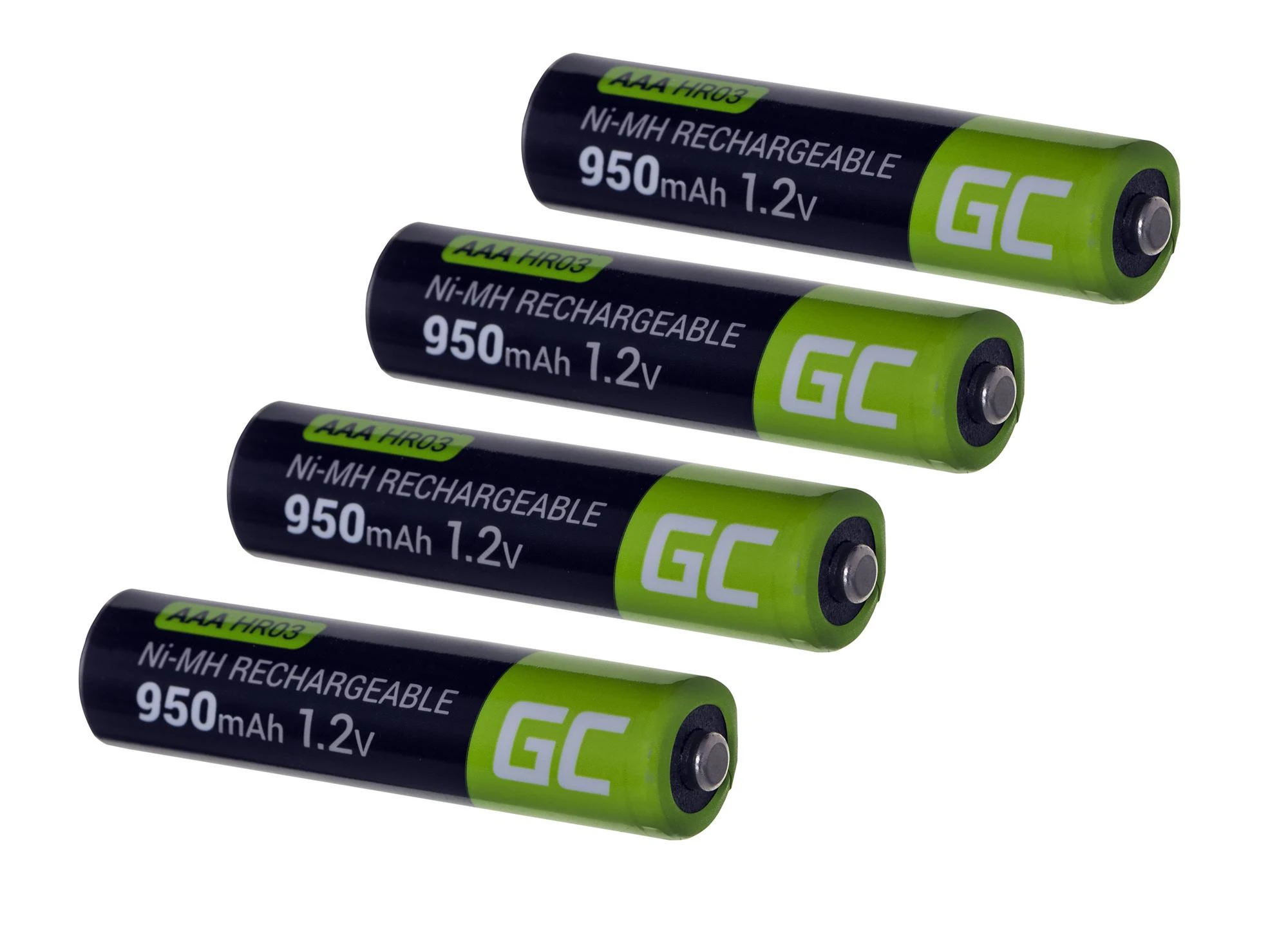 Green Cell Žalias Cell AKUMULIATORIUS AQ-AAA-950/GC*P4 1.2V Ni-MH HR03, AAA Žalias Cell