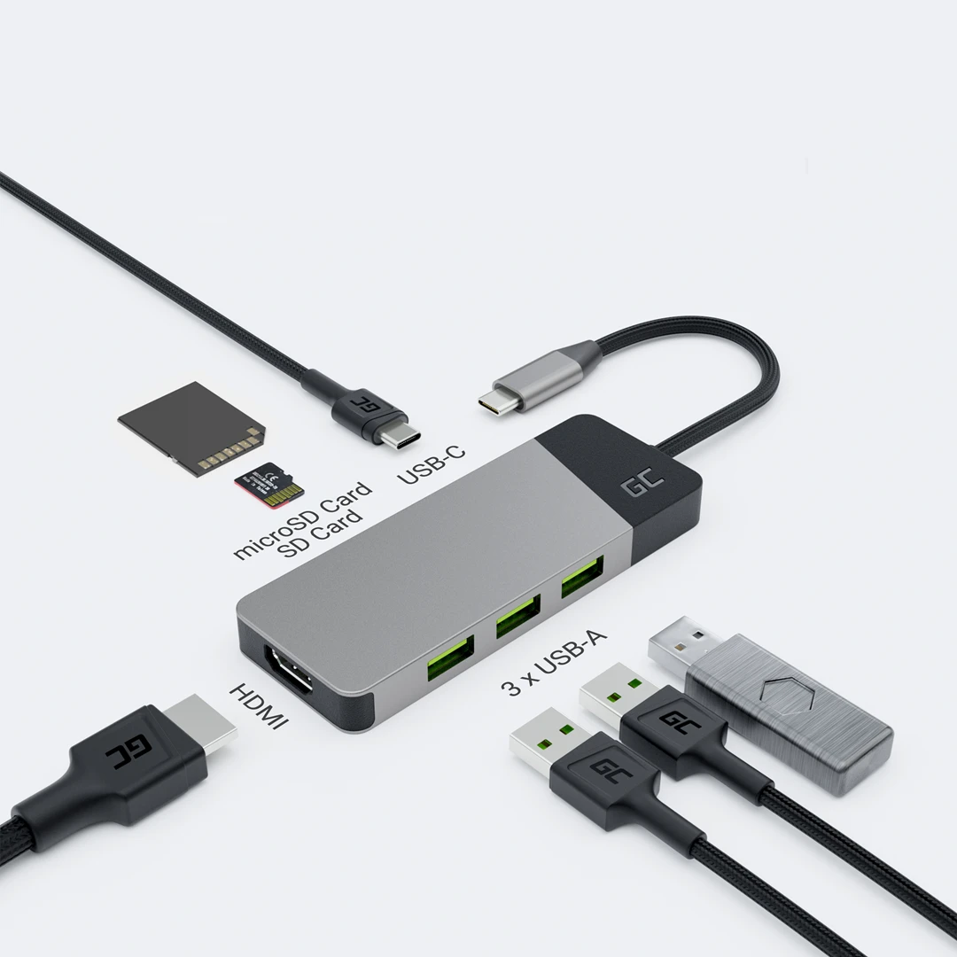 Lenovo Žalias Cell Žalias CELL HUB USB-C GC Connect 3xUSB 3.1 HDMI 4K 60Hz PD 85W