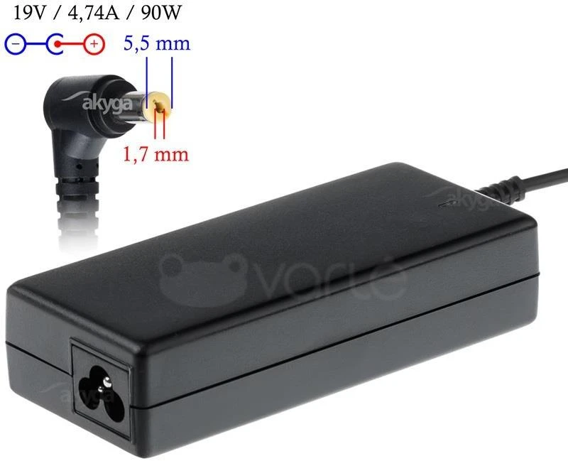 Nešiojamojo kompiuterio adapteris AKYGA skirtas AK-ND-12 ACER 19V/4.74A 90W 5.5x1.7