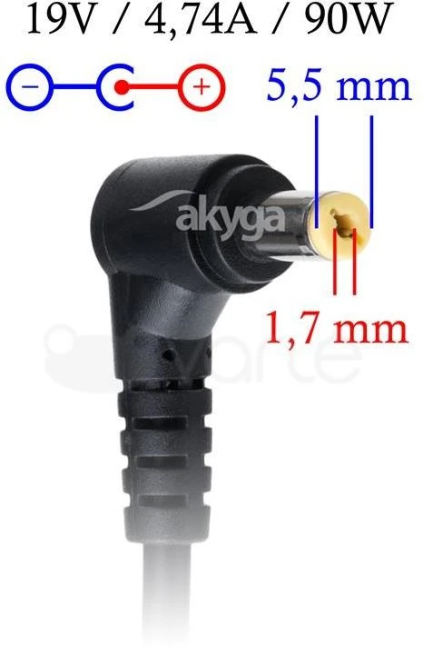 Nešiojamojo kompiuterio adapteris AKYGA skirtas AK-ND-12 ACER 19V/4.74A 90W 5.5x1.7