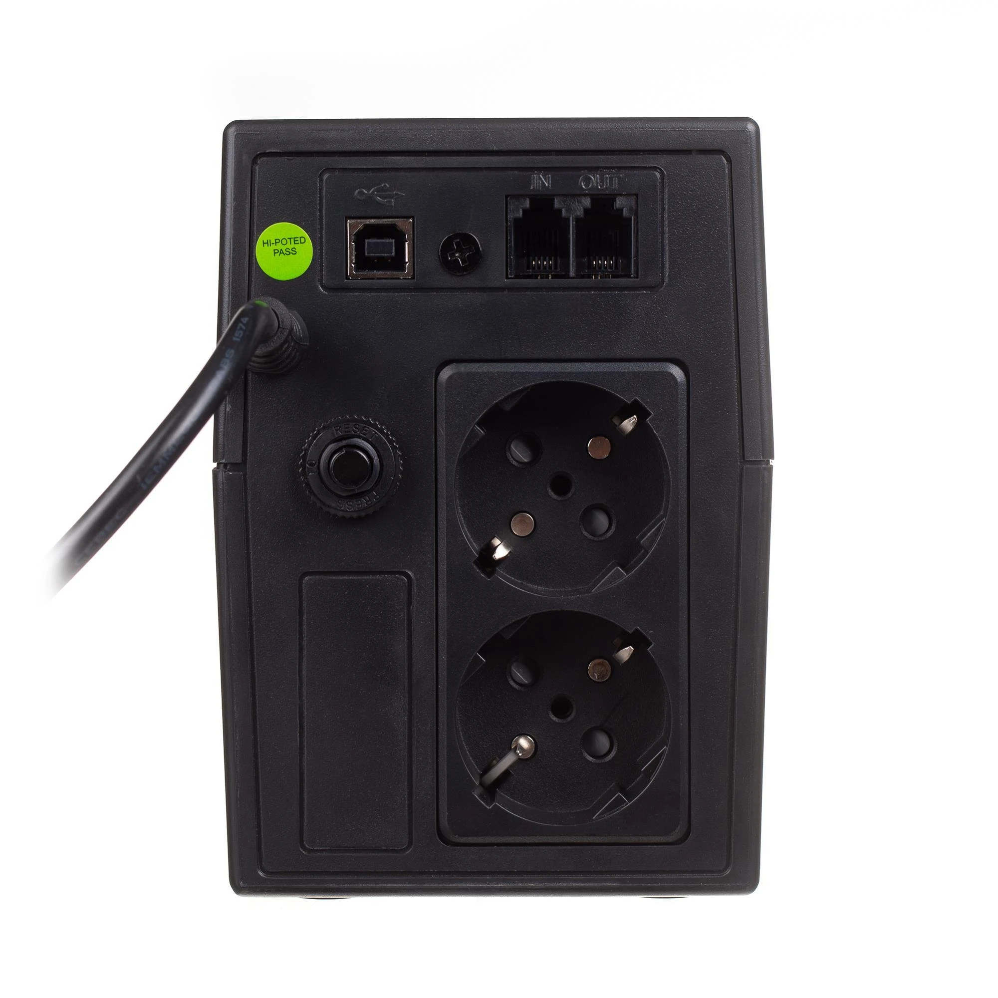 Assmann Electronic DIGITUS Line-Interactive UPS 600VA/360W 12V/7Ah x1 baterija 2x CEE 7/7 AVR RJ-11 LED ekranai