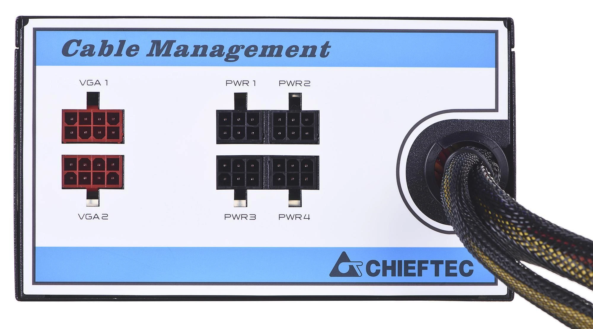 CHIEFTEC 650 W maitinimas, 85+, 230 V W / CABLE MNG
