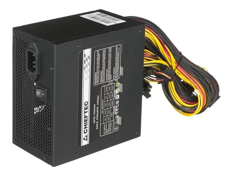 CHIEFTEC PSU 700W 12CM FAN ACTIVE PFC ATX12V V2.3 80+ EFEKTYVUMAS (SU MAITINIMO LAIDU)