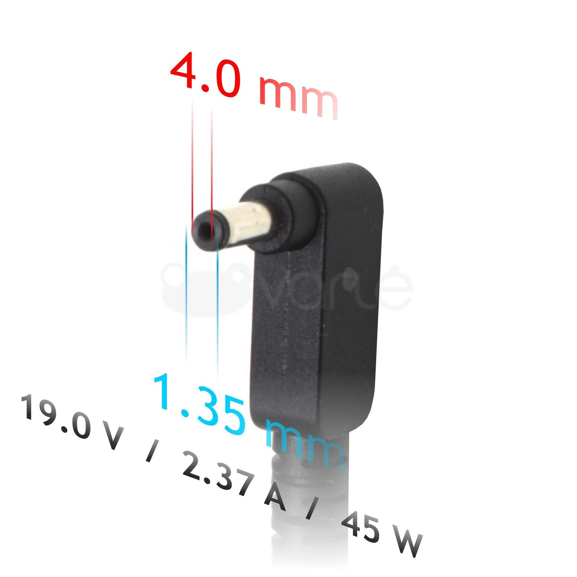 Nešiojamojo kompiuterio pakrovėjas Akyga AK-ND-54 (19V /2.37A 45W 4.0 x 1.35mm) ASUS 1.2m