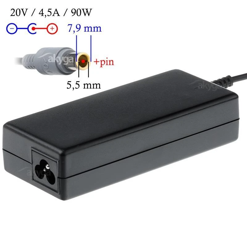 Nesiojamo Kompiuterio Įkroviklis - Akyga AK-ND-18 90W 20V 4.5A Juodas Vidaus