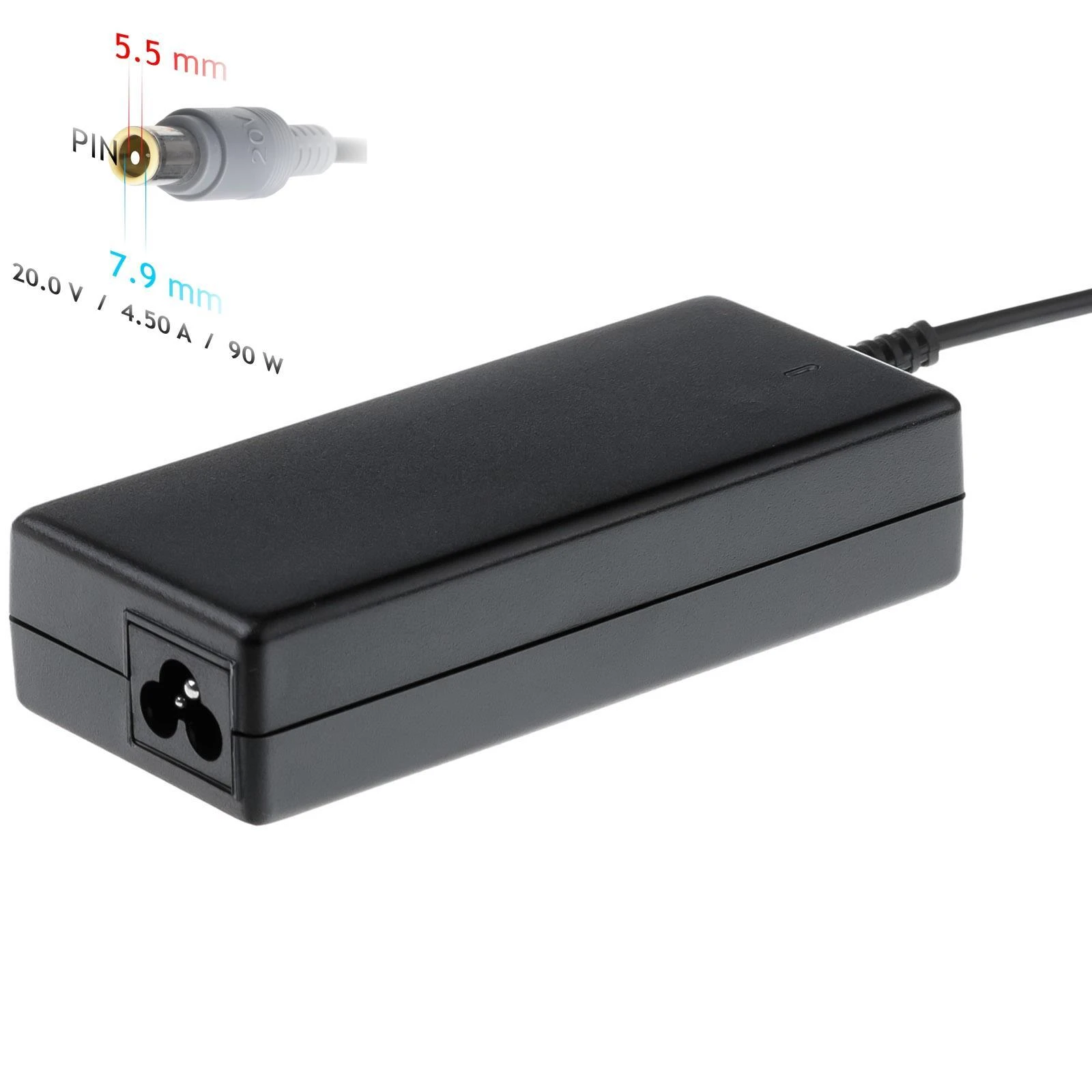 Nesiojamo Kompiuterio Įkroviklis - Akyga AK-ND-18 90W 20V 4.5A Juodas Vidaus