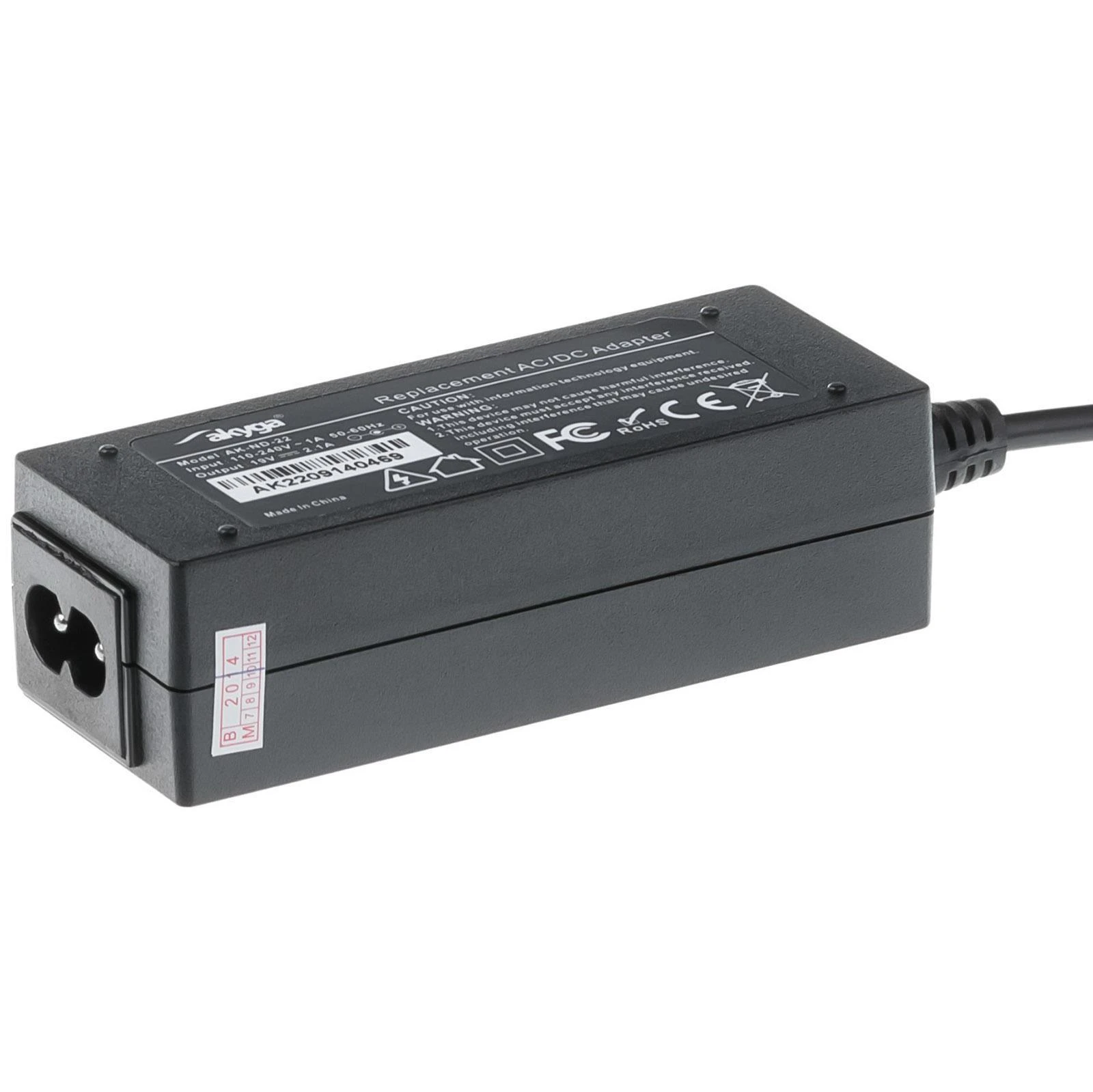 Akyga nešiojamojo kompiuterio maitinimo šaltinis 40 W, 1 mm, 2,1 A, 19 V (AK-ND-22)